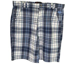 Phat farm vintage  men’s blue and white checkered shorts size 38